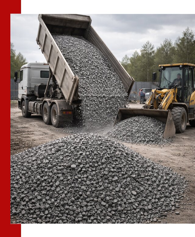 Доставка и продажа щебня гранитного в Лобне