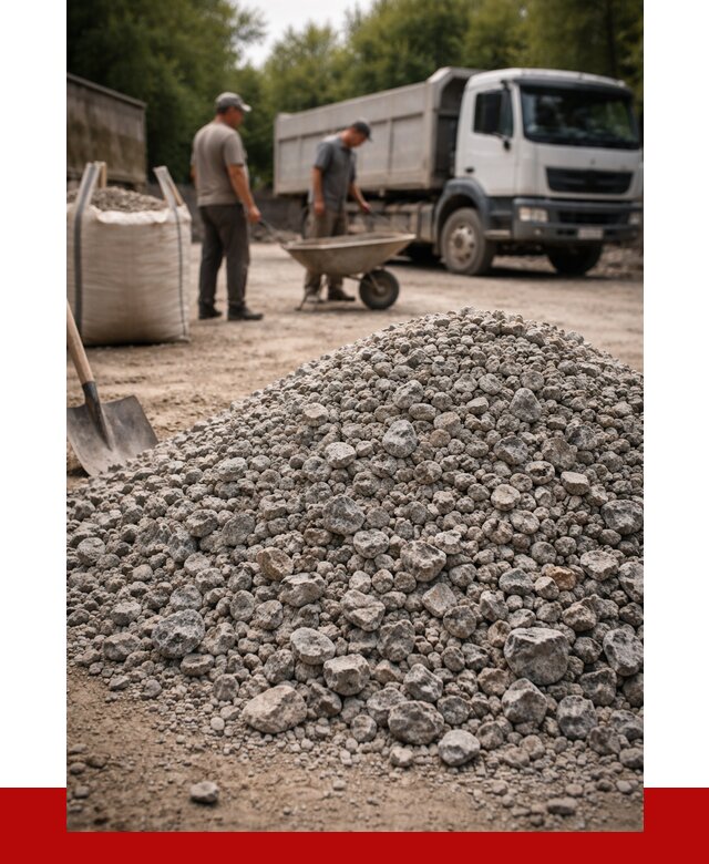 Гранитный щебень фракция 20-40 в Лобне от 3304 руб. ПРОНЕРУДЛбн