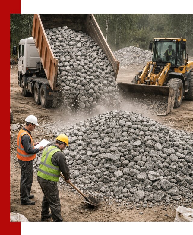 Гранитный щебень фракция 70-150 доставка в Лобне