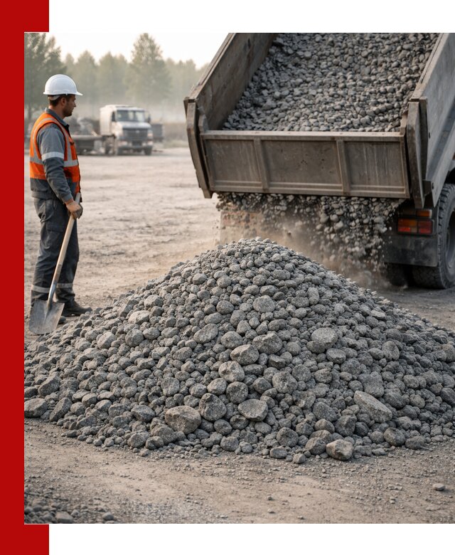 Гранитный щебень фракции 100–201 для строительства в Лобне