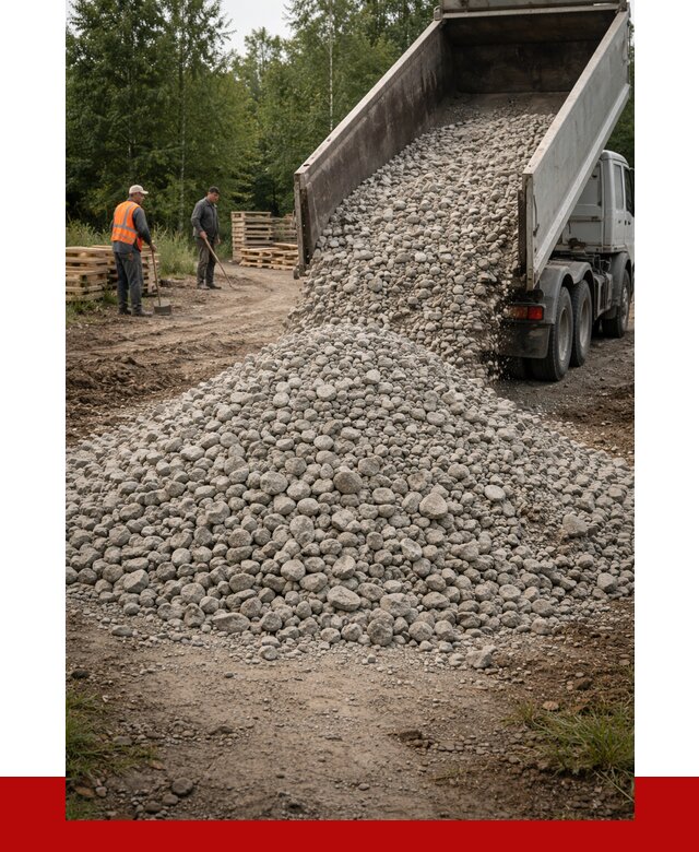 гравийный щебень фракция 70-120 в Лобне от 2530 р. ПРОНЕРУДЛбн