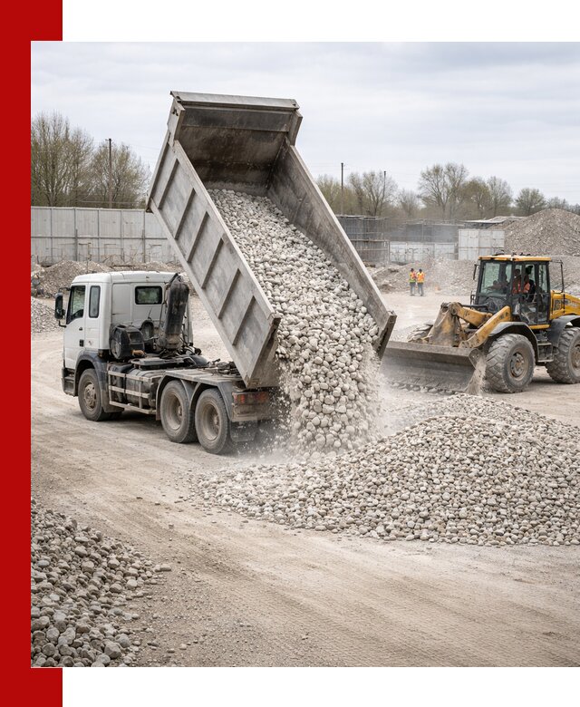 Доставка и продажа известнякового щебня в Лобне