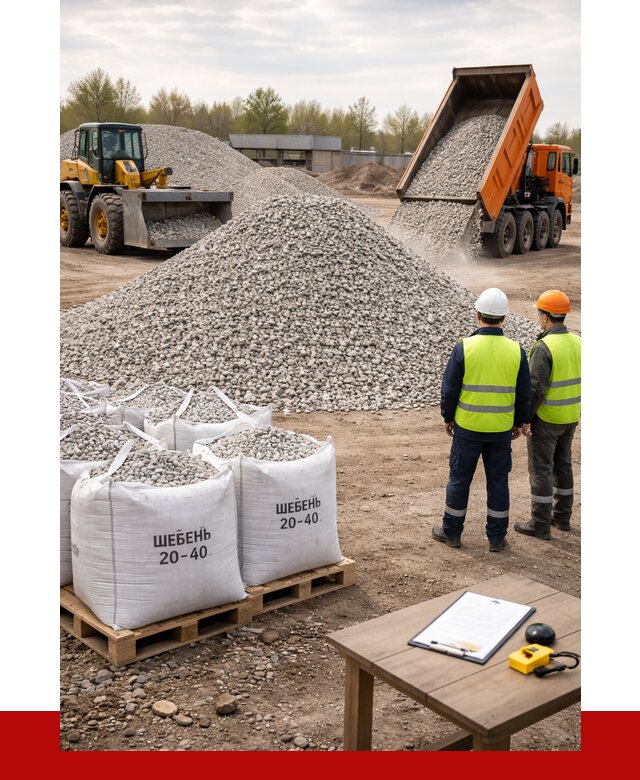 Известняковый щебень 20-40 в Лобне от 2168 р. ПРОНЕРУДЛбн