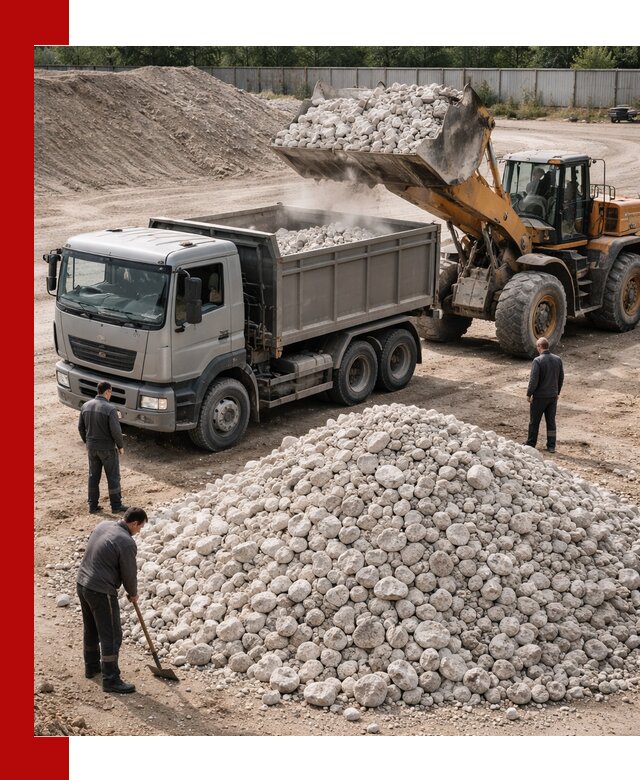 Известняковый щебень фракция 70–150 с доставкой в Лобне