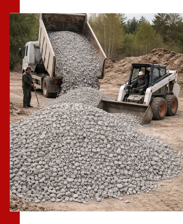 Доставка доломитового щебня в Лобне напрямую от карьера