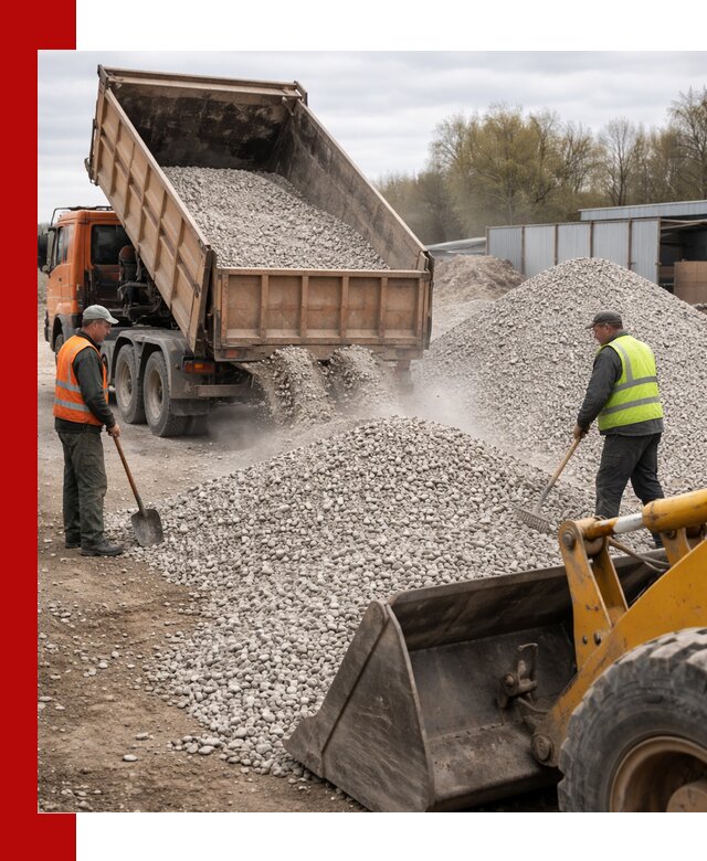 Доломитовый щебень фракции 5-20 с доставкой в Лобне