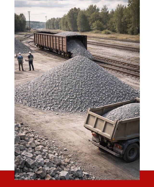 Железнодорожный щебень 20-60 в Лобне от 1755 р. | ПРОНЕРУДЛбн