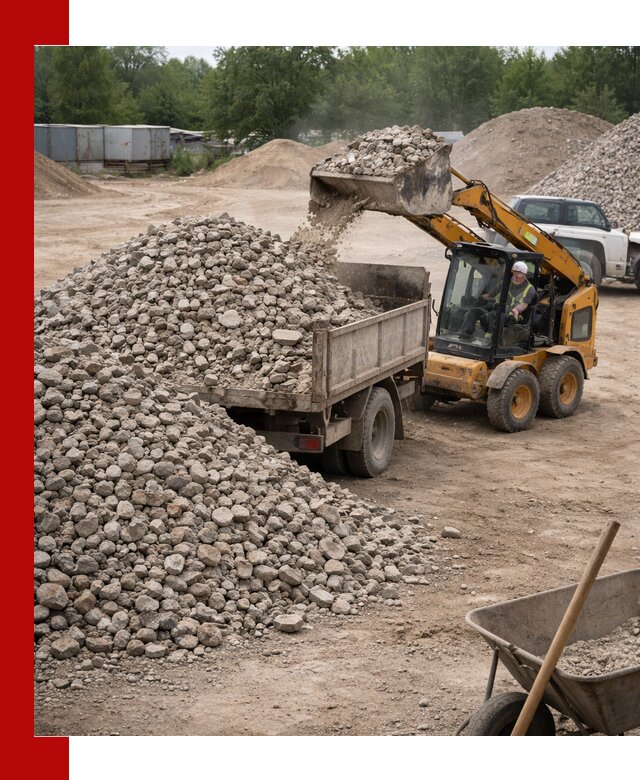 Доставка вторичного щебня в Лобне для строительных работ