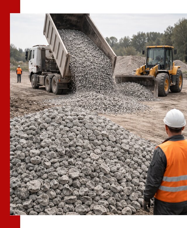 Доставка бетонного щебня фракции 20-40 в Лобне