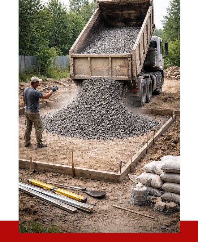 Купить щебень для фундамента в Лобне от 4647 р. | ПРОНЕРУДЛбн