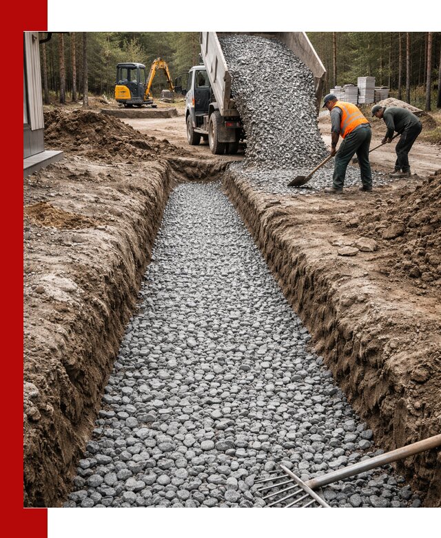 Щебень для дренажа с доставкой в Лобне высокого качества