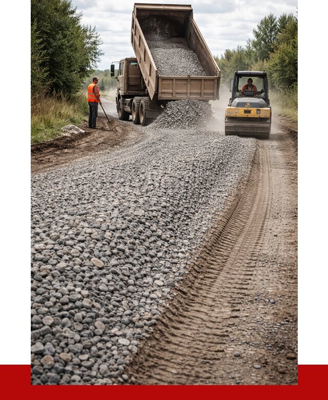 Щебень для отсыпки дороги в Лобне от 2788 р. ПРОНЕРУДЛбн