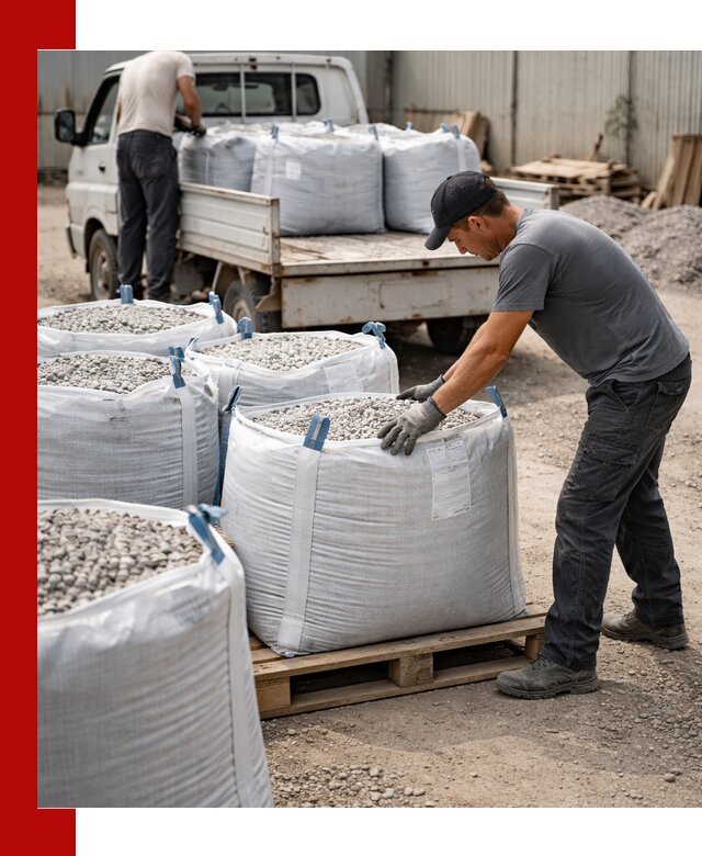 Доставка щебня в мешках по выгодным ценам в Лобне
