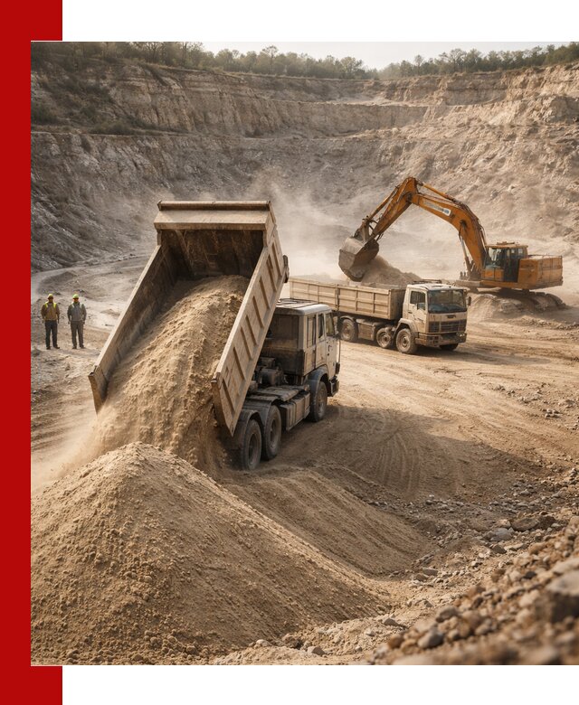 Карьерный песок навалом с доставкой в Лобне