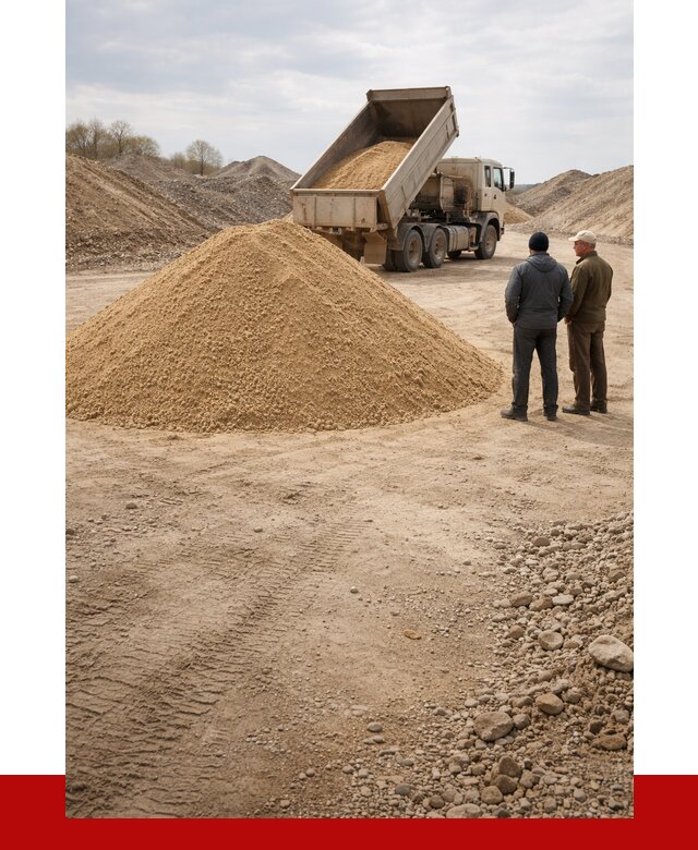 Карьерный песок крупнозернистый в Лобне от 8777 р | ПРОНЕРУДЛбн