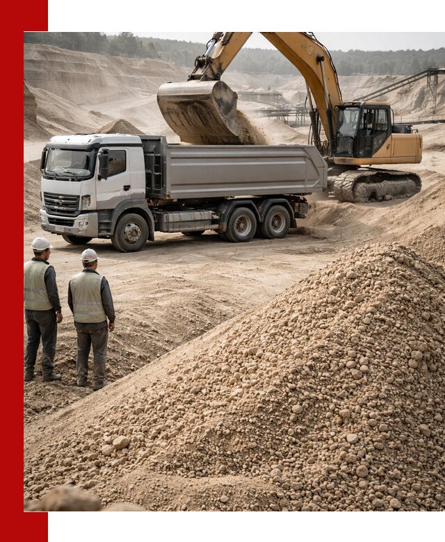 Карьерный крупнозернистый песок с доставкой в Лобне