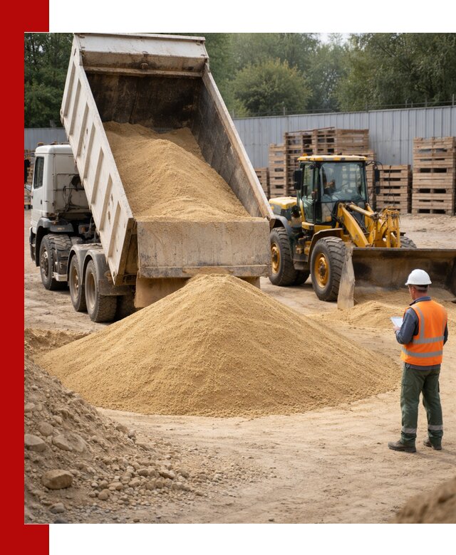 Доставка карьерного мелкозернистого песка в Лобне