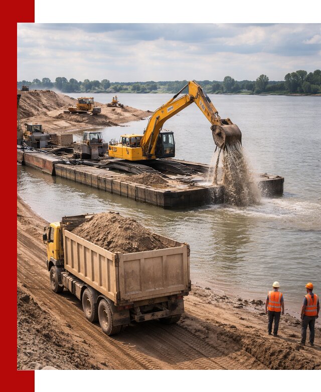 Намывной песок с доставкой в Лобне оптом и в розницу