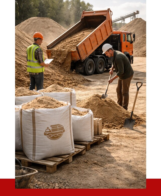 Строительный песок в Лобне от 2272 р. с доставкой, ПРОНЕРУДЛбн