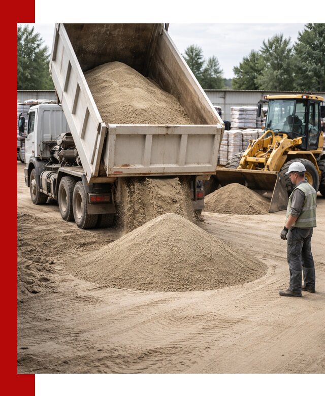 Поставка и доставка песка для бетона в Лобне