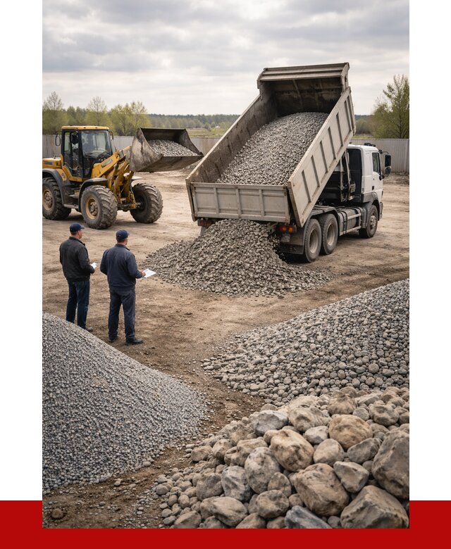 Гравий и камень с доставкой в Лобне от 4337 р. - ПРОНЕРУДЛбн