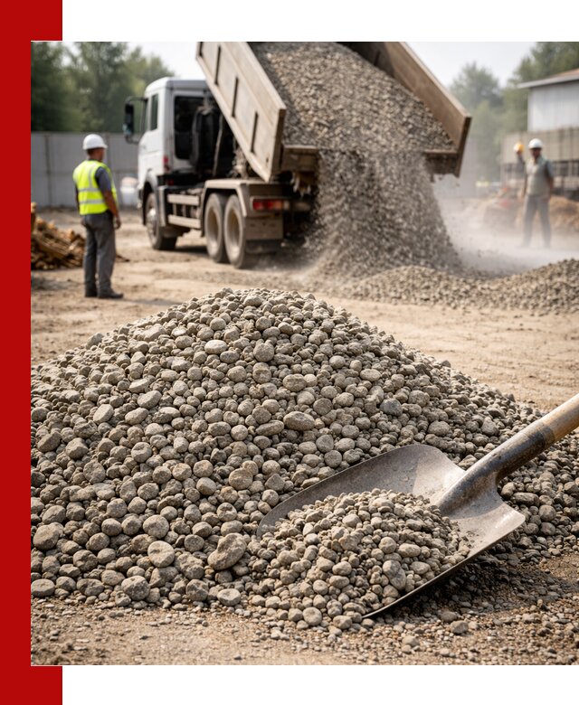 Доставка гравия фракции 20-40 в Лобне с самосвалами