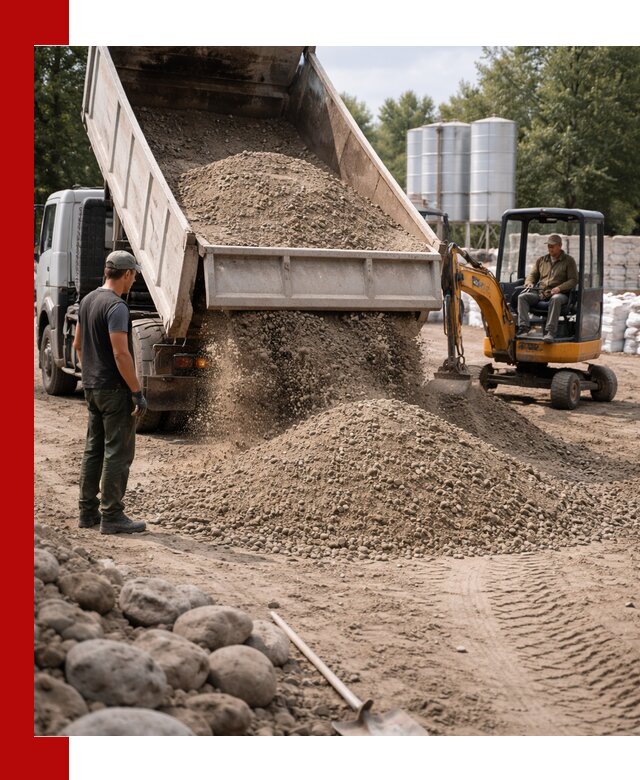 Доставка ПГС С3 в Лобне самосвалами и миксерами