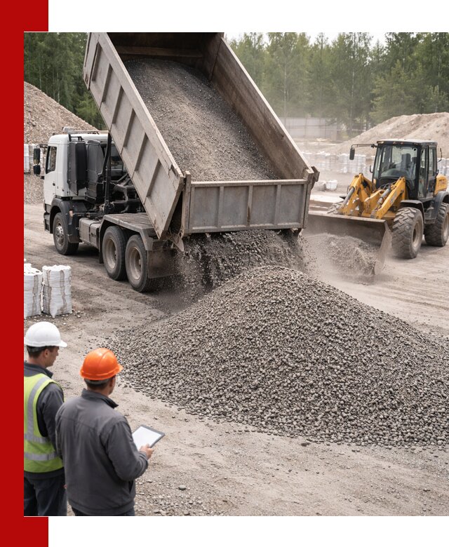 Доставка и продажа гранитного отсева 0-10 в Лобне