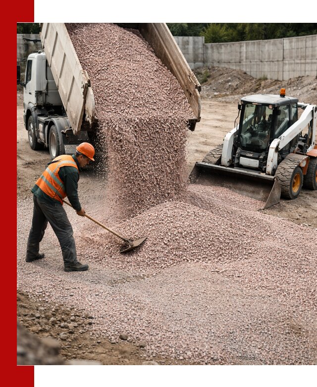 Крошка розовый гранит с доставкой в Лобне от производителя