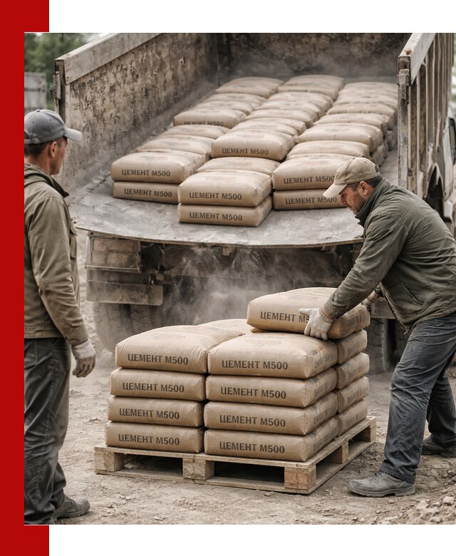 Цемент М500 с доставкой самосвалом в Лобне