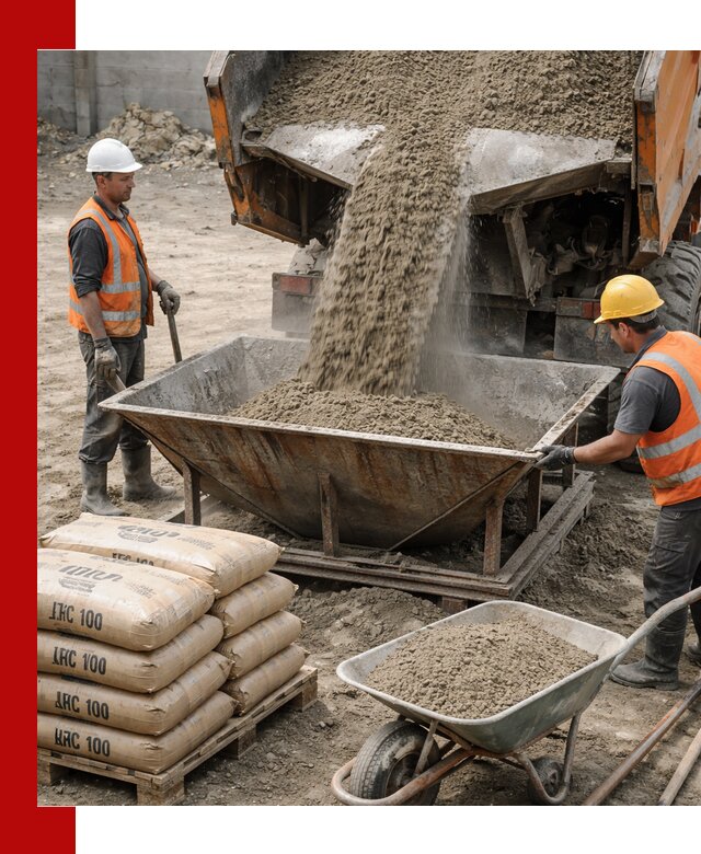 Доставка цементно-песчаной смеси М100 в Лобне