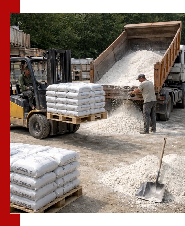 Доставка строительной извести оптом и в розницу в Лобне