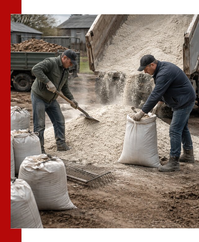 Доставка извести пушонки в Лобне оптом и мелким оптом