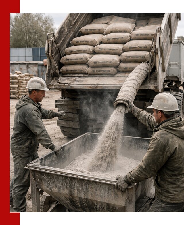 Доставка цемента М400 в Лобне оптом и в розницу