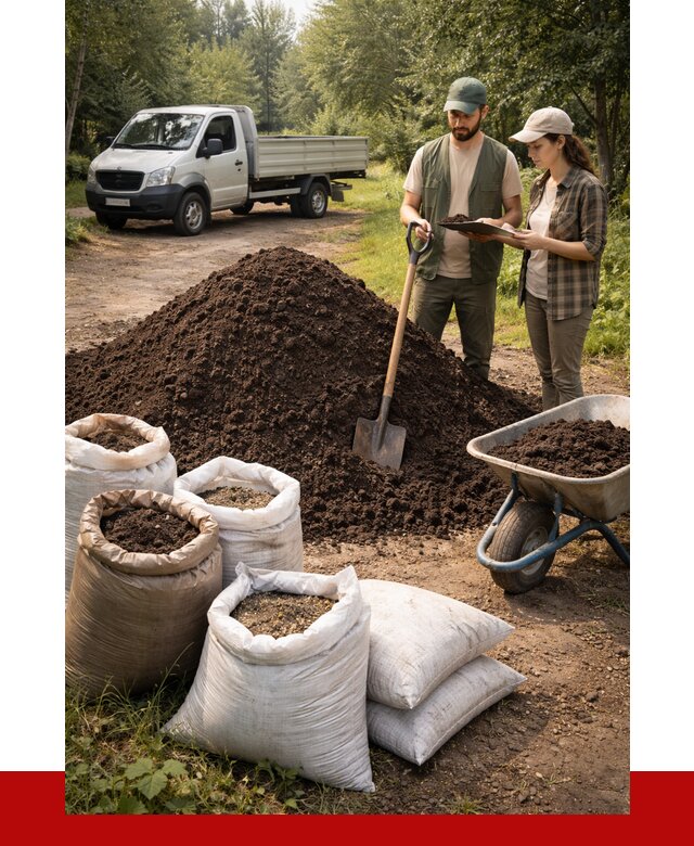 Купить грунт с доставкой в Лобне от 4647 р. за м3 | ПРОНЕРУДЛбн