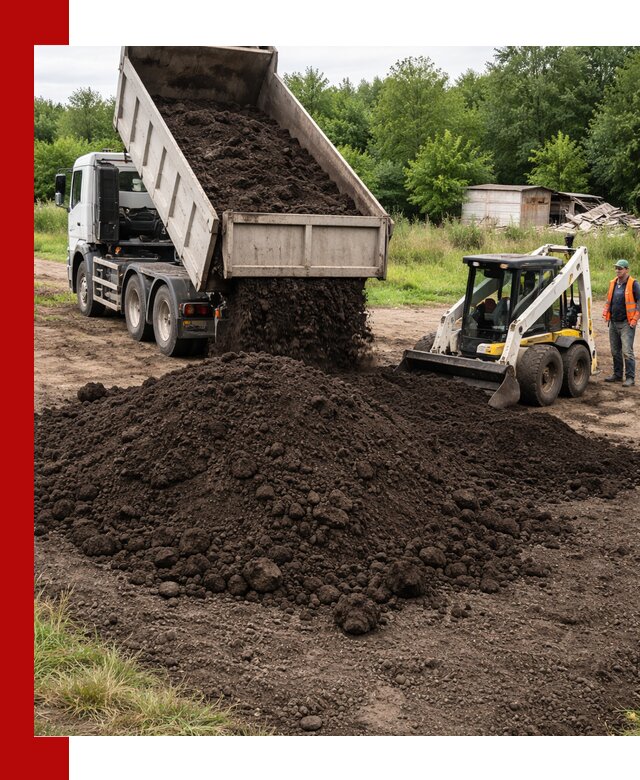 Поставка плодородной земли с доставкой самосвалом в Лобне