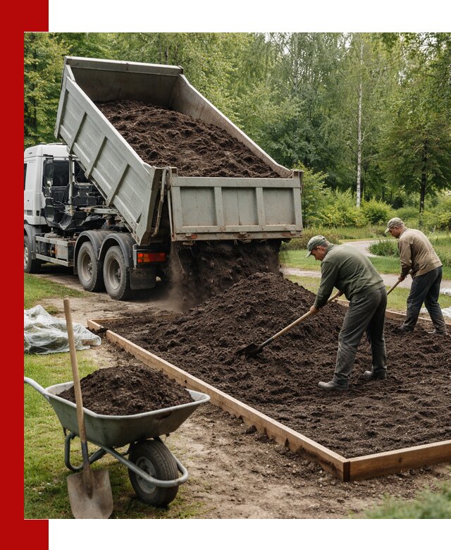 Доставка грунта для озеленения и благоустройства в Лобне