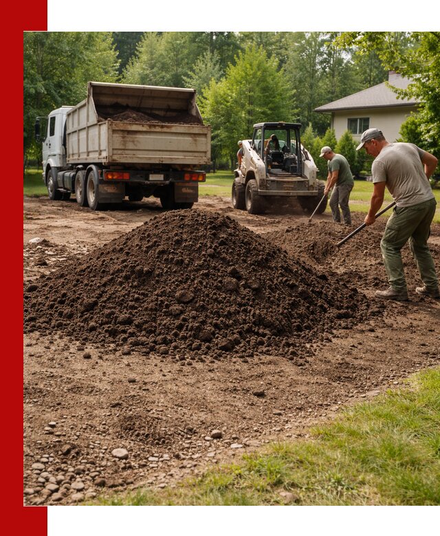 Доставка и укладка грунта для газона в Лобне