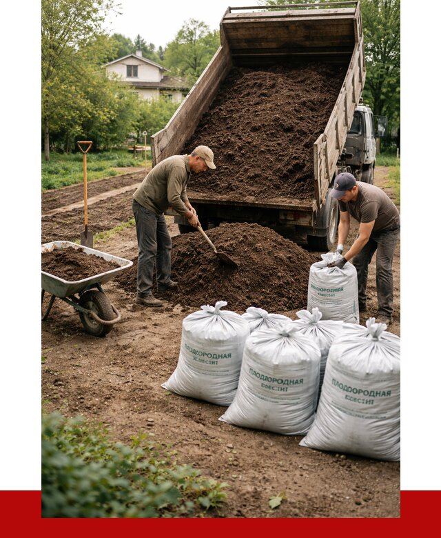 Плодородная смесь в Лобне от 4337 р./куб с доставкой | ПРОНЕРУДЛбн