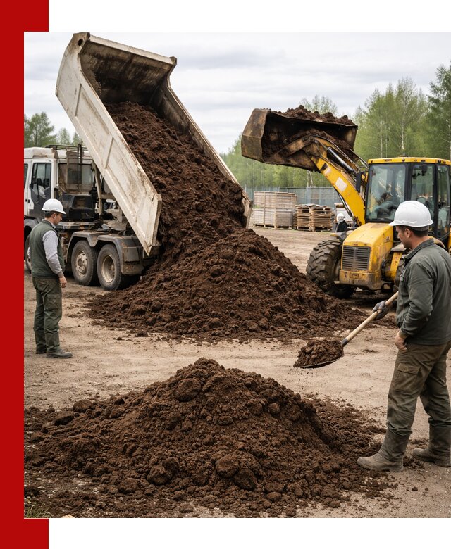 Доставка торфа оптом и в мешках в Лобне