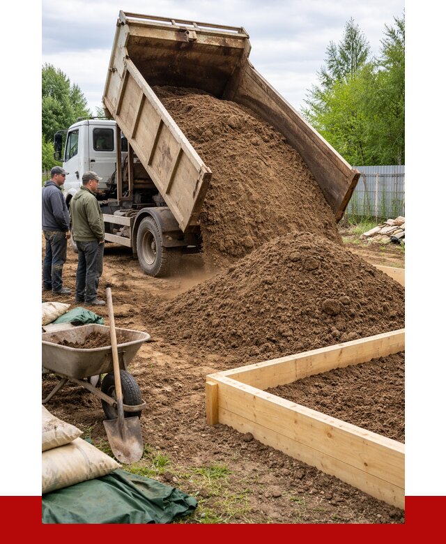 Торфо песчаная смесь в Лобне с доставкой от 1910 р. | ПРОНЕРУДЛбн