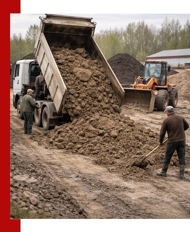 Доставка глин и суглинков в Лобне оптом и вкрай