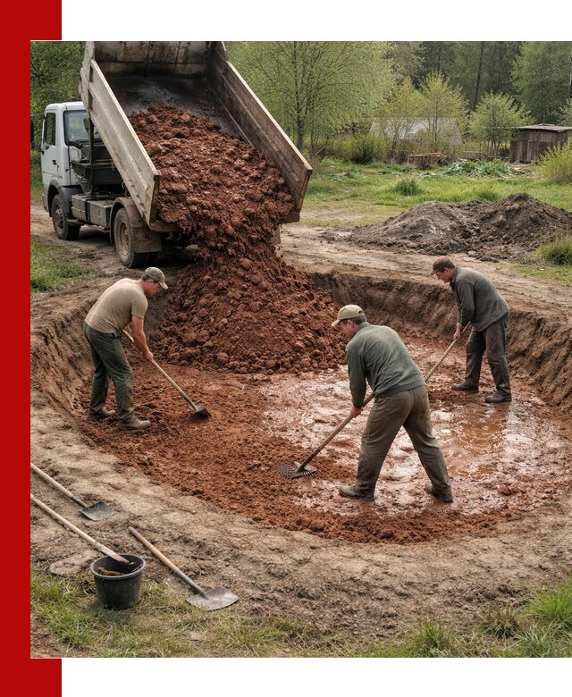 Купить качественную глину для пруда в Лобне