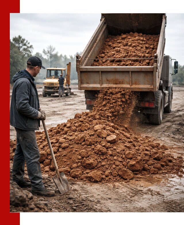 Глина для засыпки в Лобне с доставкой самосвалами