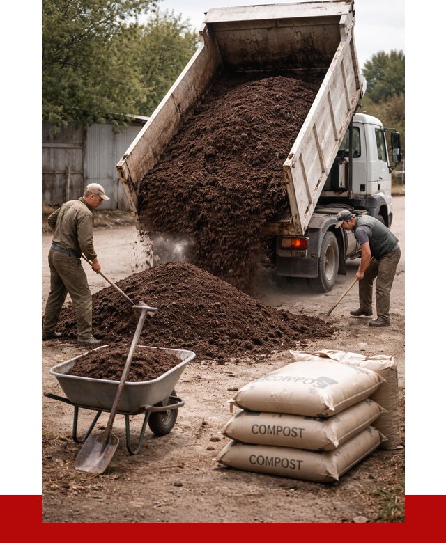 Купить компост в Лобне от 4337 р. за куб с доставкой | ПРОНЕРУДЛбн