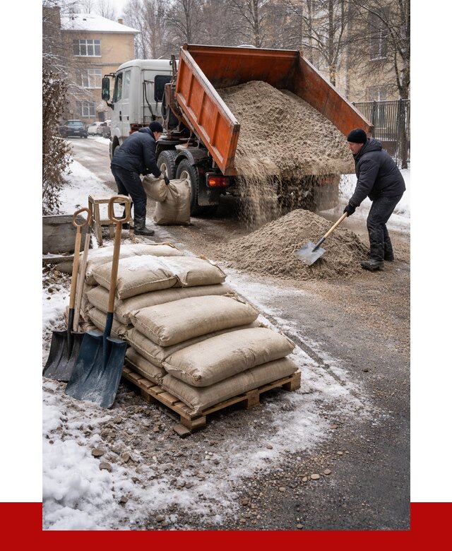 Противогололедные материалы оптом в Лобне от 4337 р. | ПРОНЕРУДЛбн