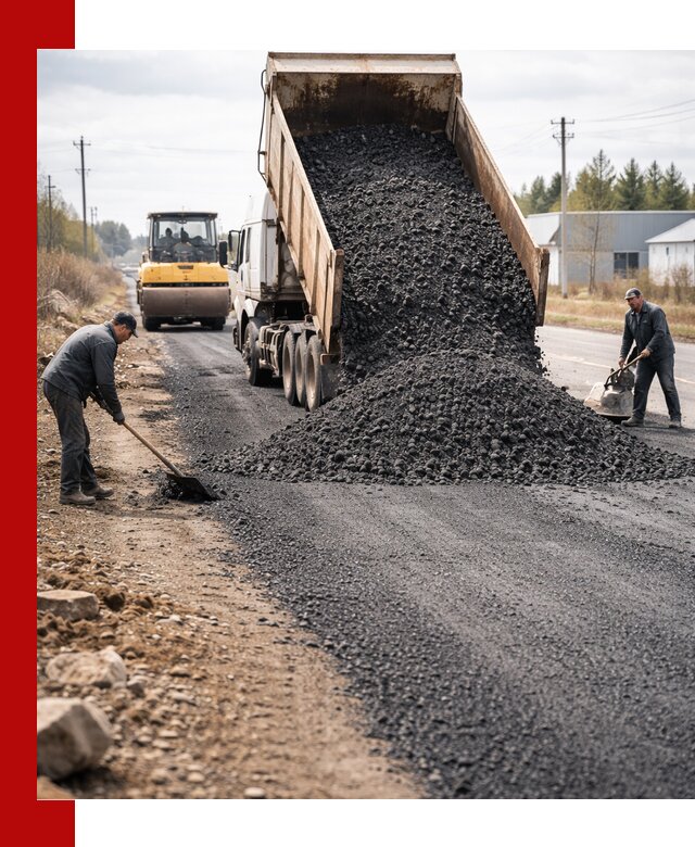 Асфальтовая крошка для дорог в Лобне — поставка и доставка