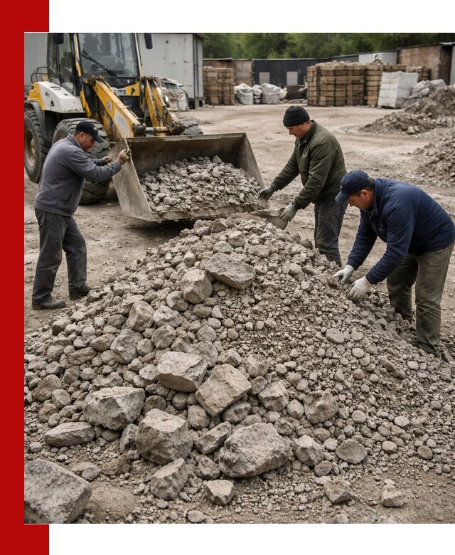 Демонтаж и вывоз бой бетона в Лобне