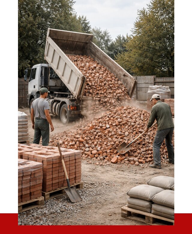 Бой кирпича в Лобне с доставкой от 4337 руб/куб | ПРОНЕРУДЛбн
