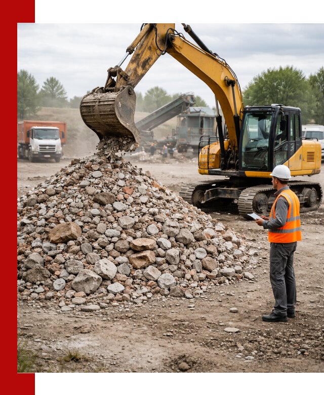 Доставка и вывоз строительного боя в Лобне